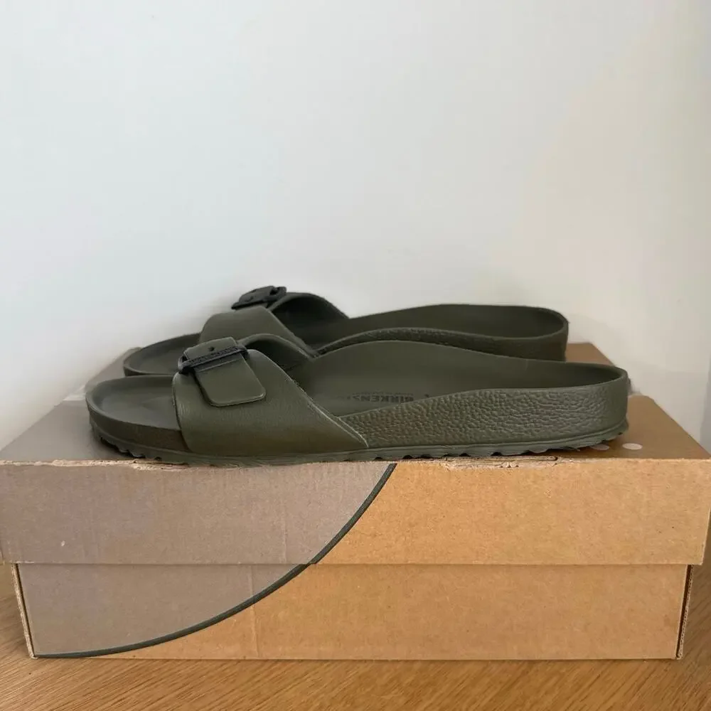 Birkenstock Madrid Eva ‘Forest Green’ Unisex Sandals- SZ Men 8- Women 10